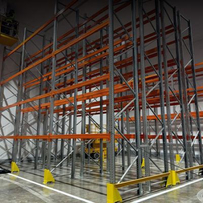Rack selectivo para almacenamiento de pallets